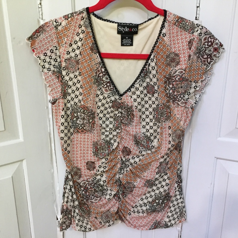 Style & Co. Ruched Top - Picture 2 of 12